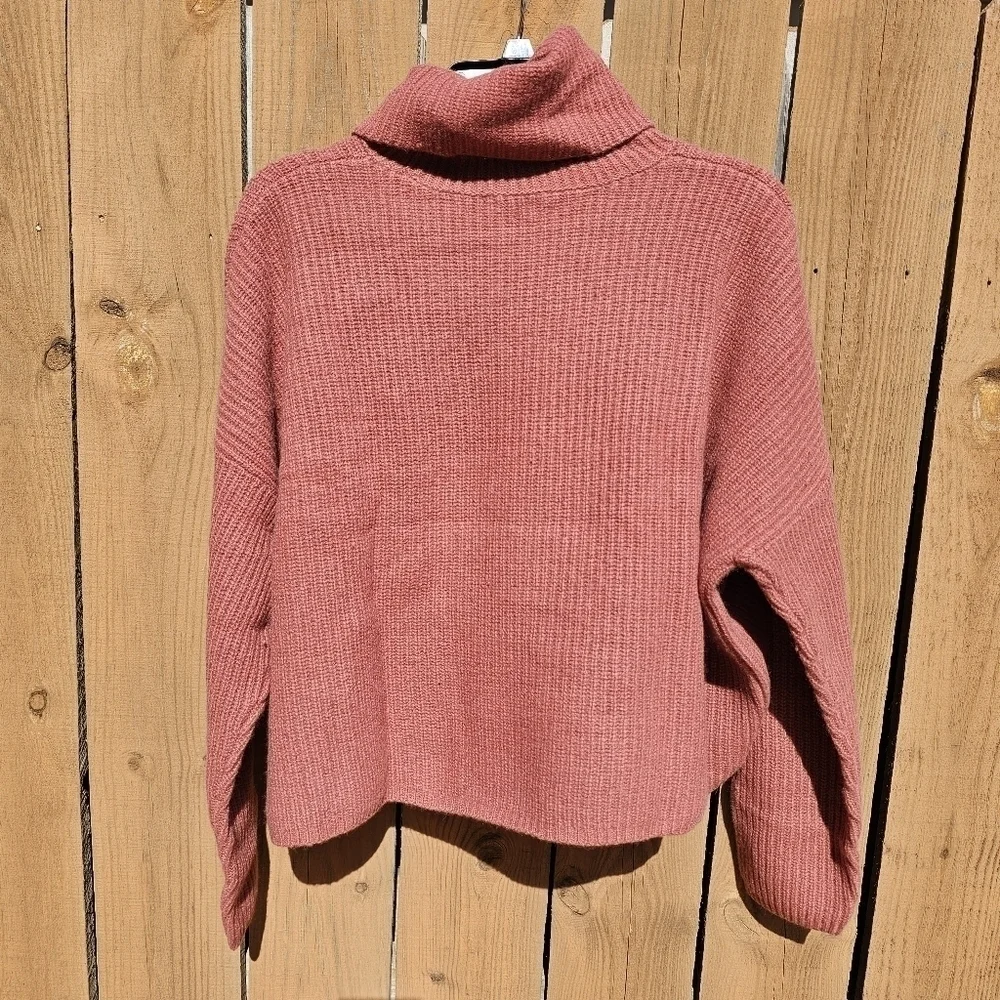New! Madewell Cashmere Wool Soft Knit Oversized Turtleneck Cozy Sweater